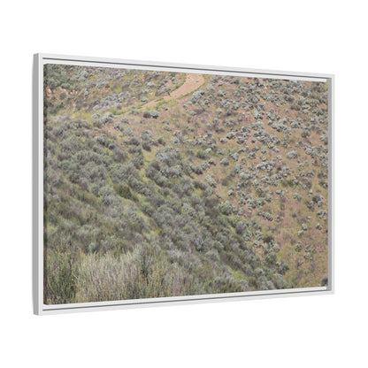 Arid Landscape with Winding Path - Unique Stretched Canvas Wall Art - Art By Earth