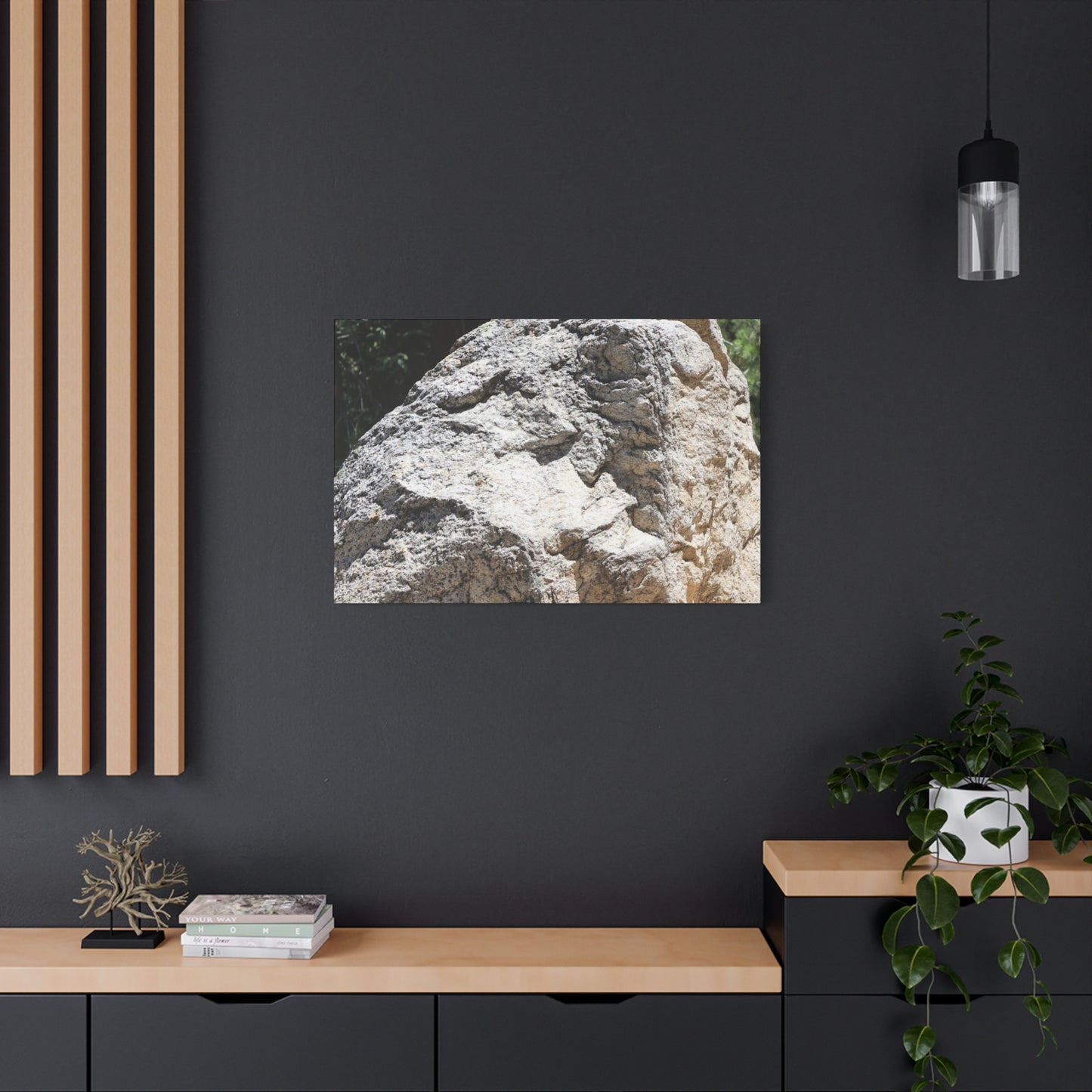 Stone of Solitude - Unique Frameless Canvas Wall Art - Art By Earth