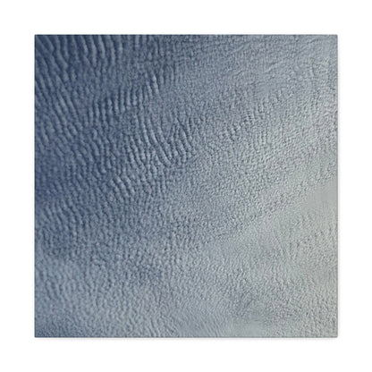 Undulating Whispers of Cerulean - Unique Frameless Canvas Wall Art - Art By Earth