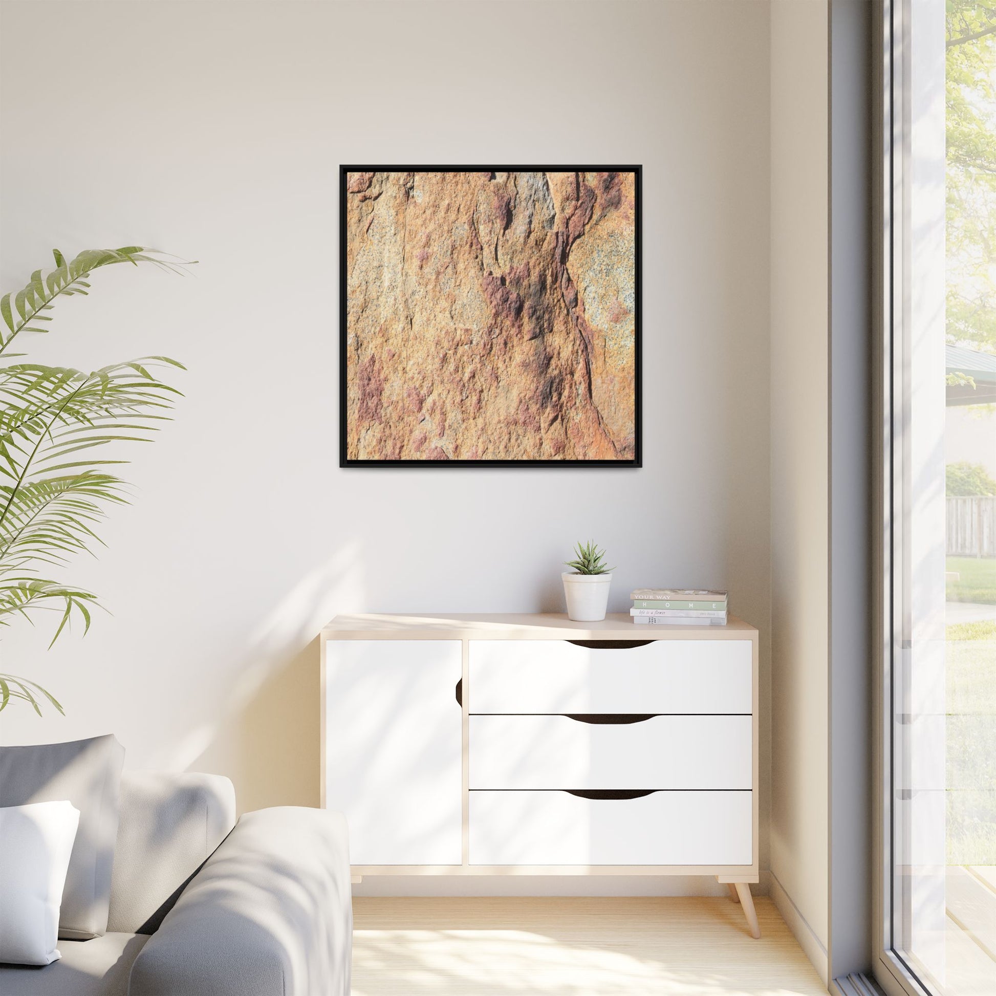 Fractal Stone - Unique Stretched Canvas Wall Art - Art By Earth