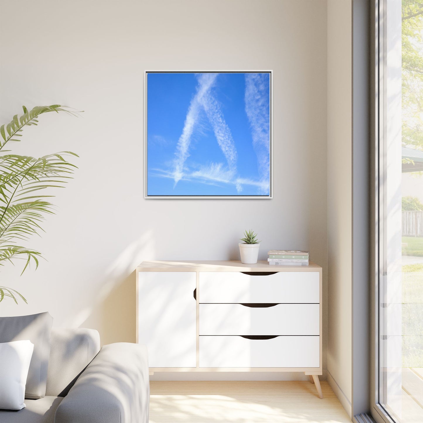 Skyward Whispers - Unique Stretched Canvas Wall Art - Art By Earth