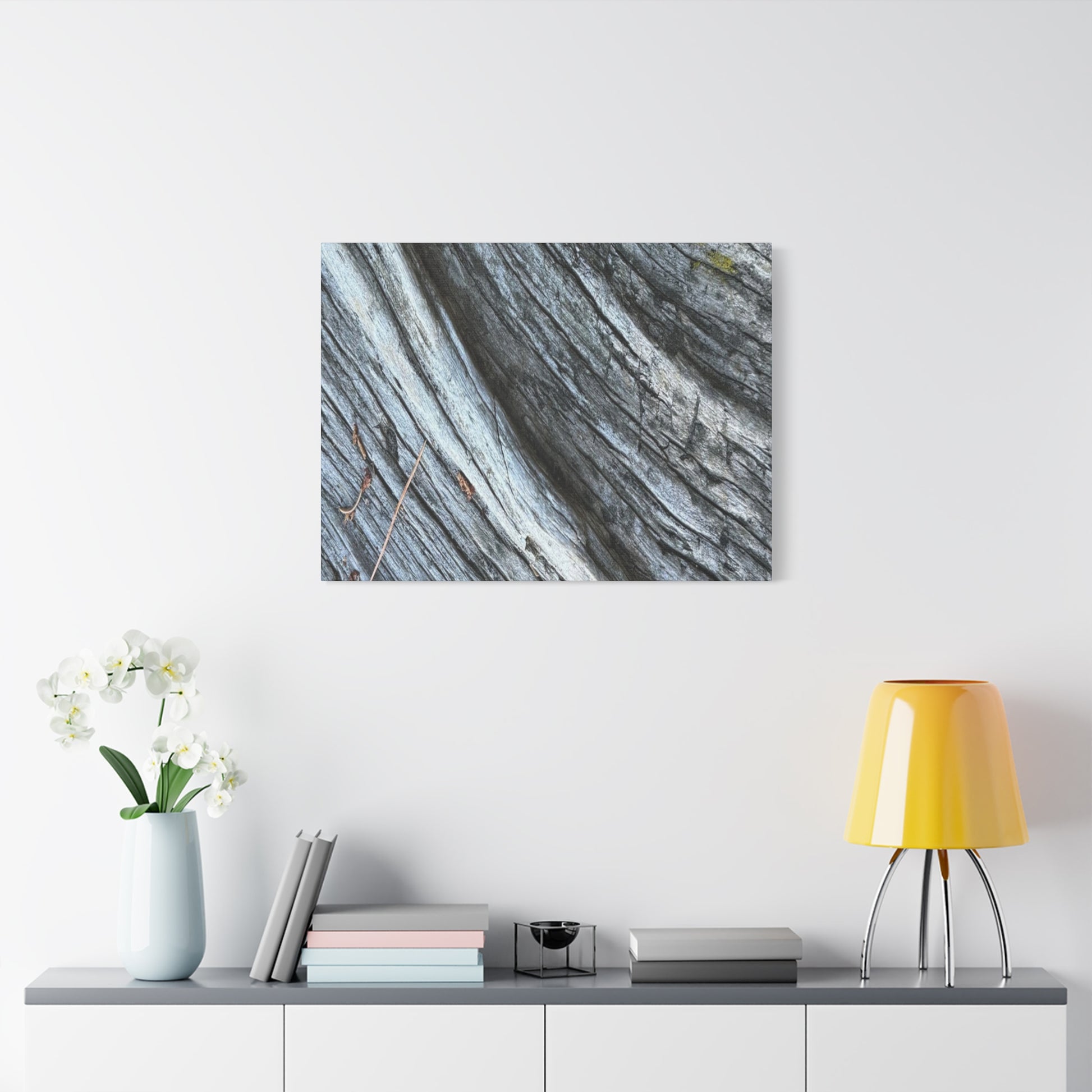 Weathered Wood Grain - Unique Frameless Canvas Wall Art - Art By Earth