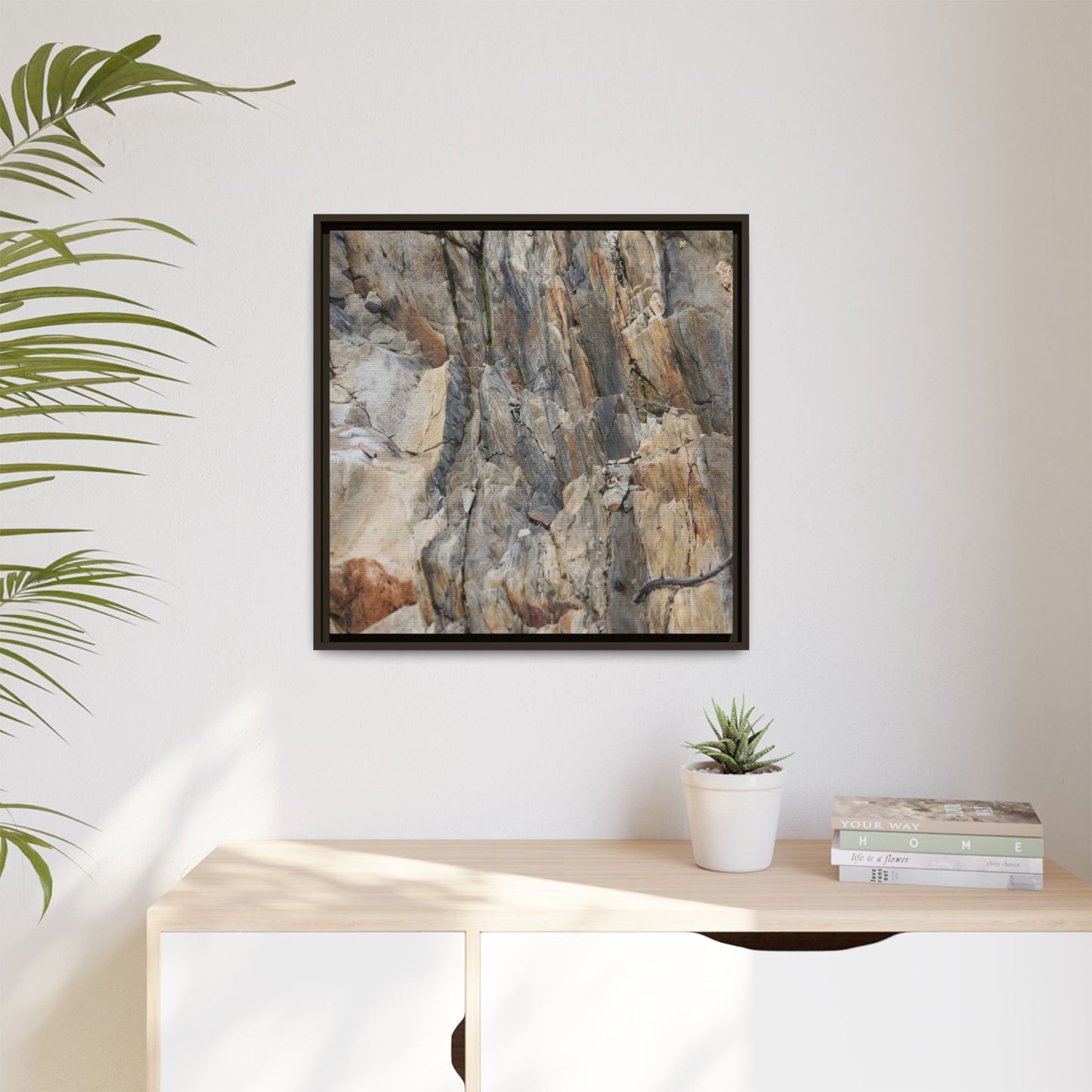 Stone's Silent Symphony - Unique Stretched Canvas Wall Art - Art By Earth