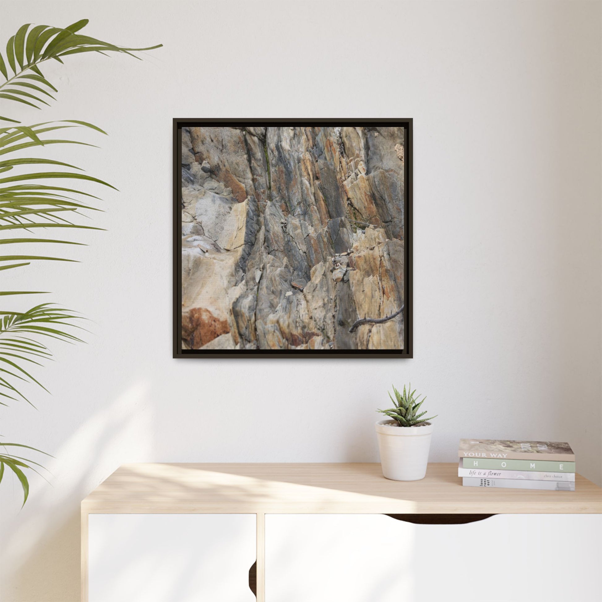 Stone's Silent Symphony - Unique Stretched Canvas Wall Art - Art By Earth