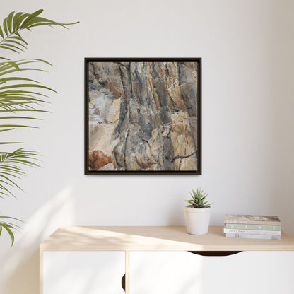 Stone's Silent Symphony - Unique Stretched Canvas Wall Art - Art By Earth