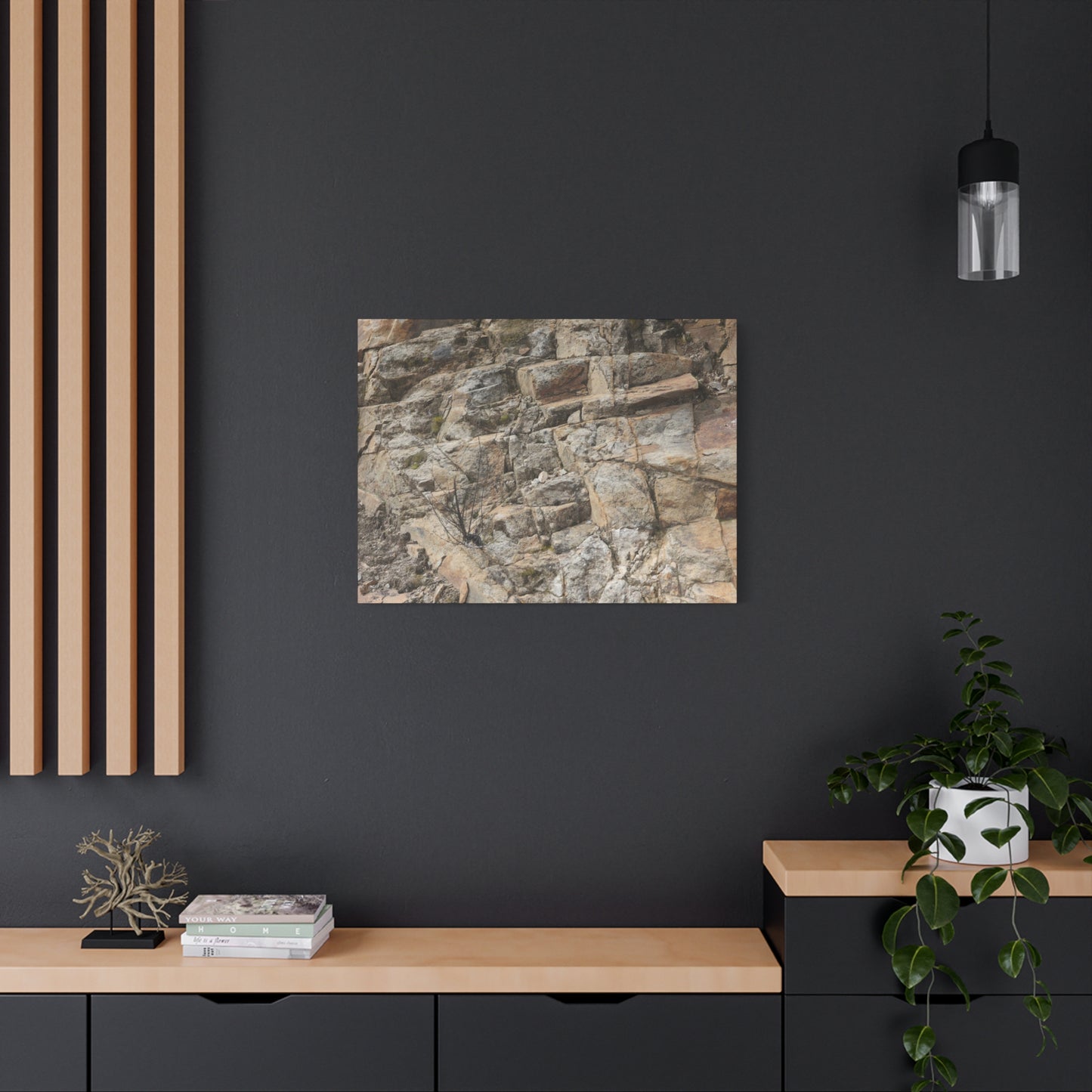 Broken Rock Canvas - Unique Frameless Canvas Wall Art - Art By Earth