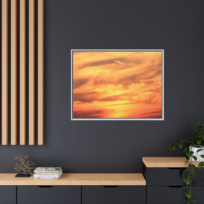 Burning Skies - Unique Stretched Canvas Wall Art - Art By Earth