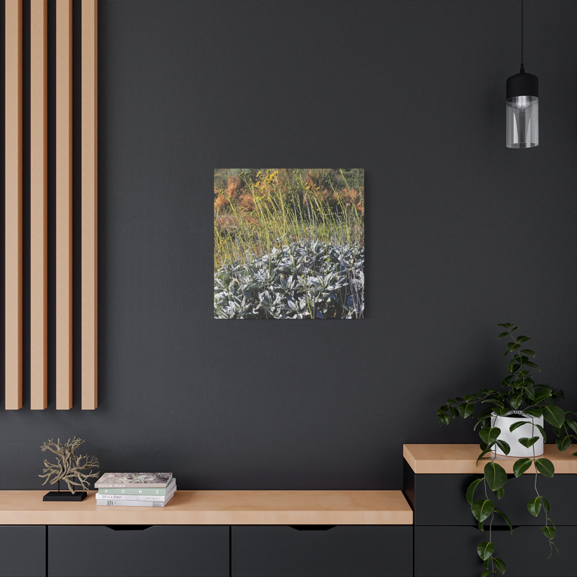 Desert Wildflowers in Bloom - Unique Frameless Canvas Wall Art - Art By Earth