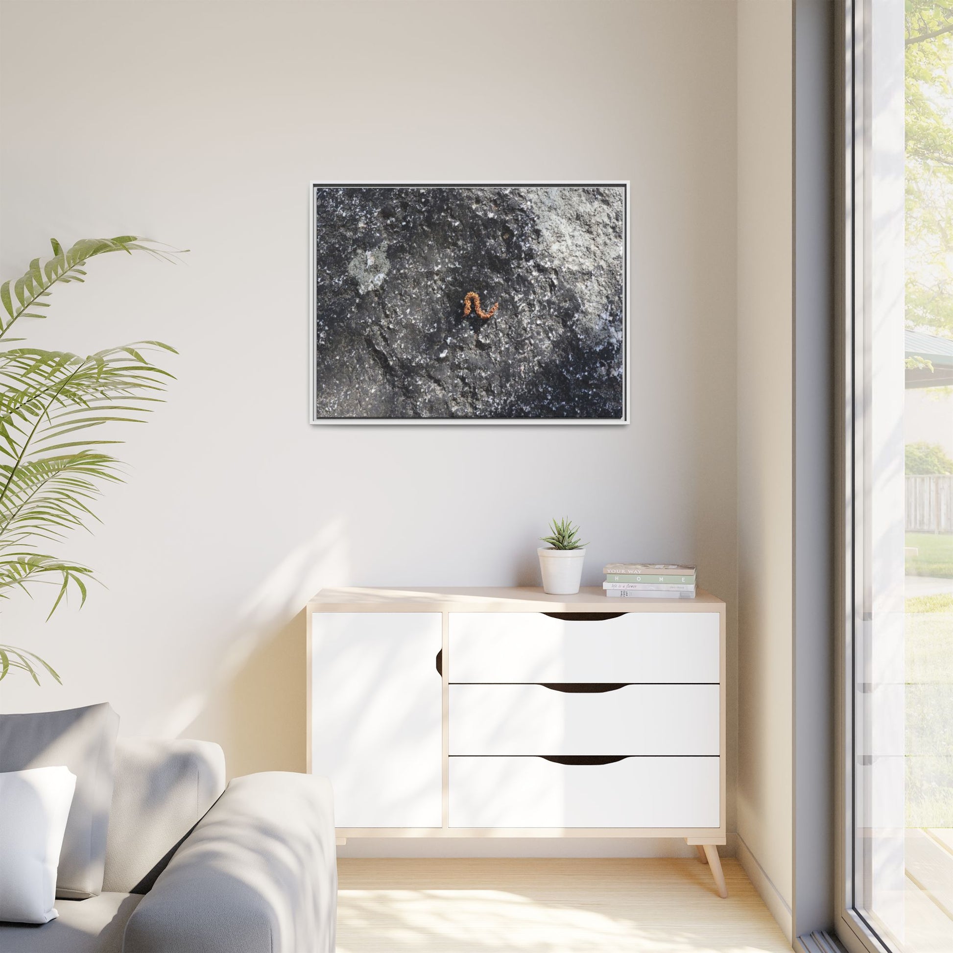Volcanic Ash and Copper - Unique Stretched Canvas Wall Art - Art By Earth