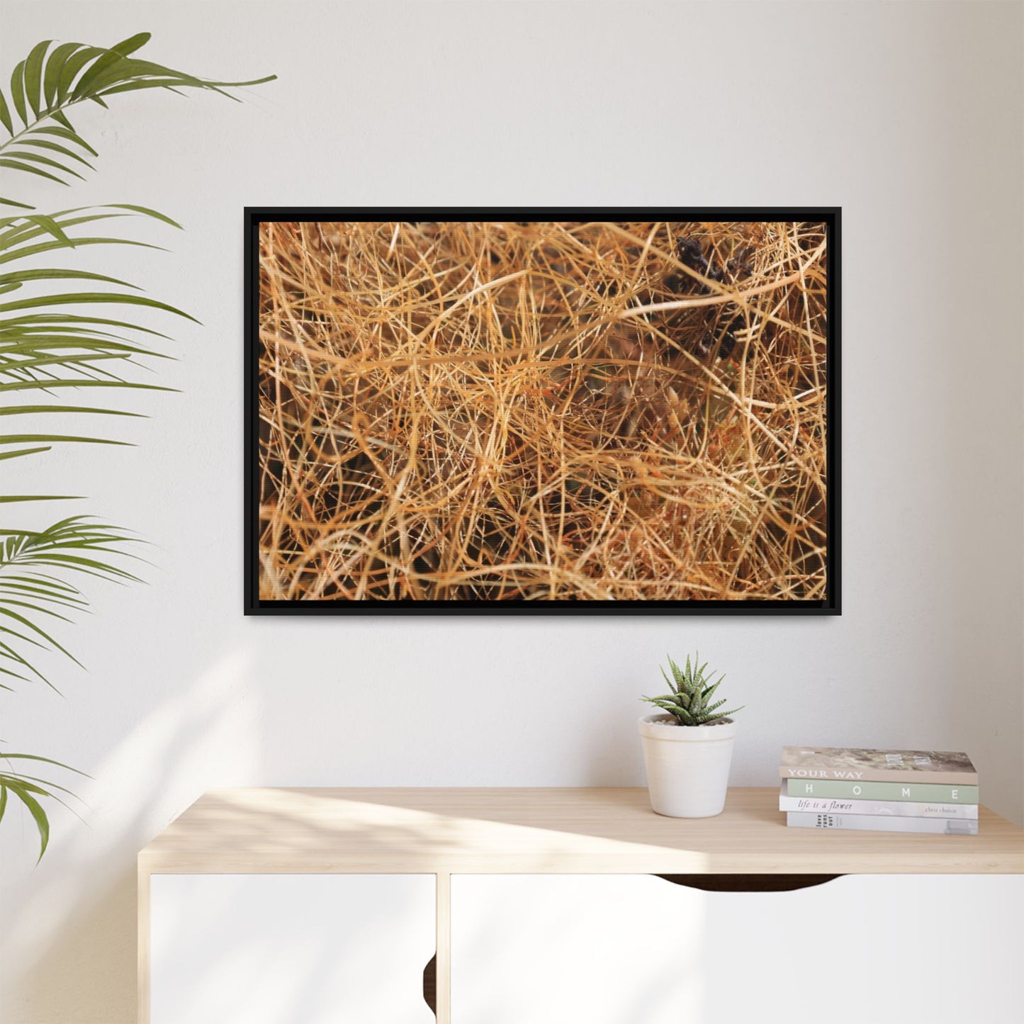 Dried Grass - Unique Stretched Canvas Wall Art - Art By Earth