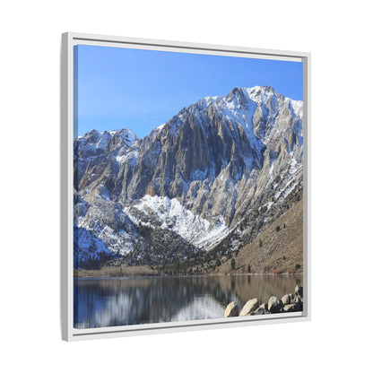 Frozen Reflection - Unique Stretched Canvas Wall Art