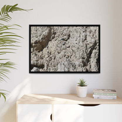 Weathered Stone Whispers - Unique Stretched Canvas Wall Art