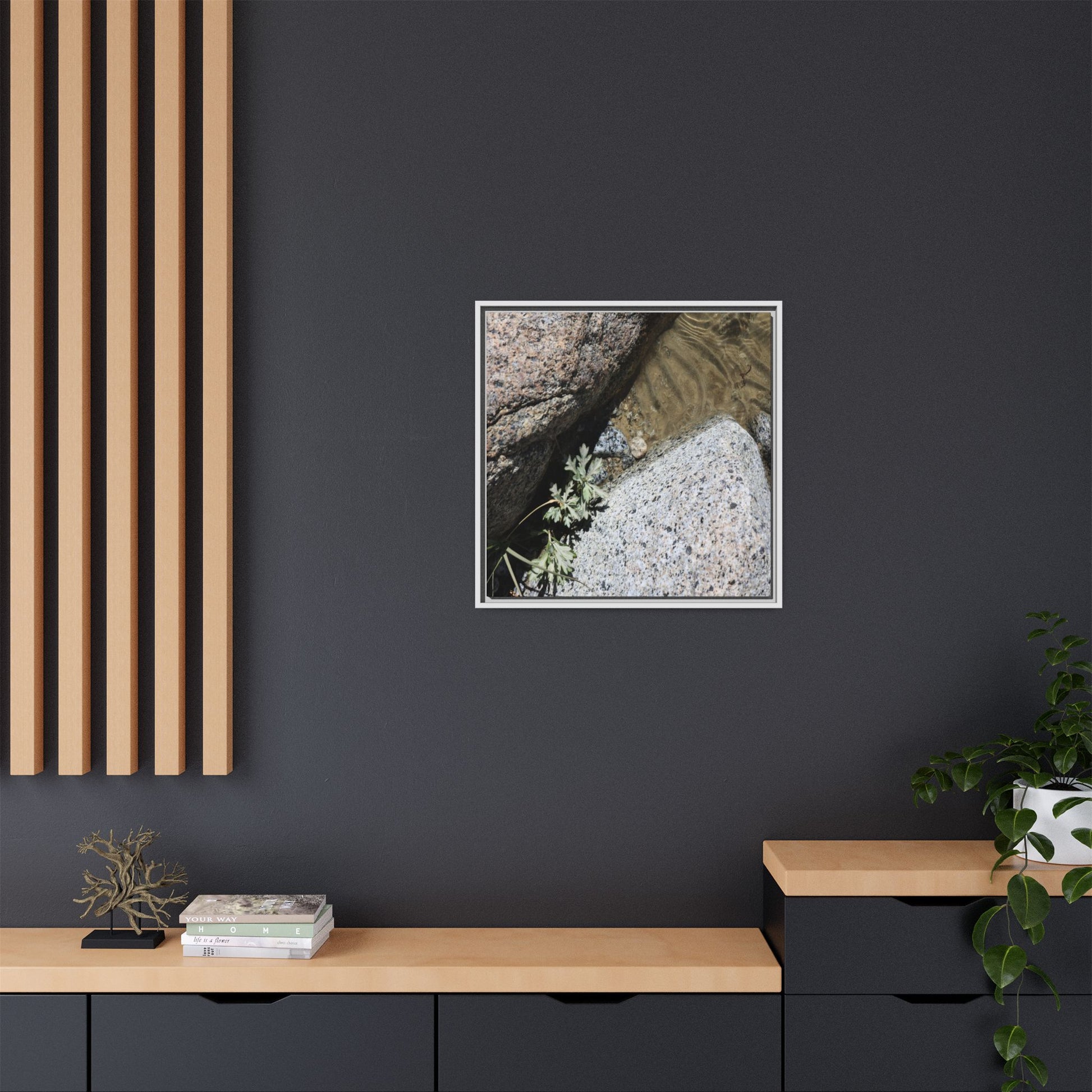 Resilience in Stone - Unique Stretched Canvas Wall Art - Art By Earth