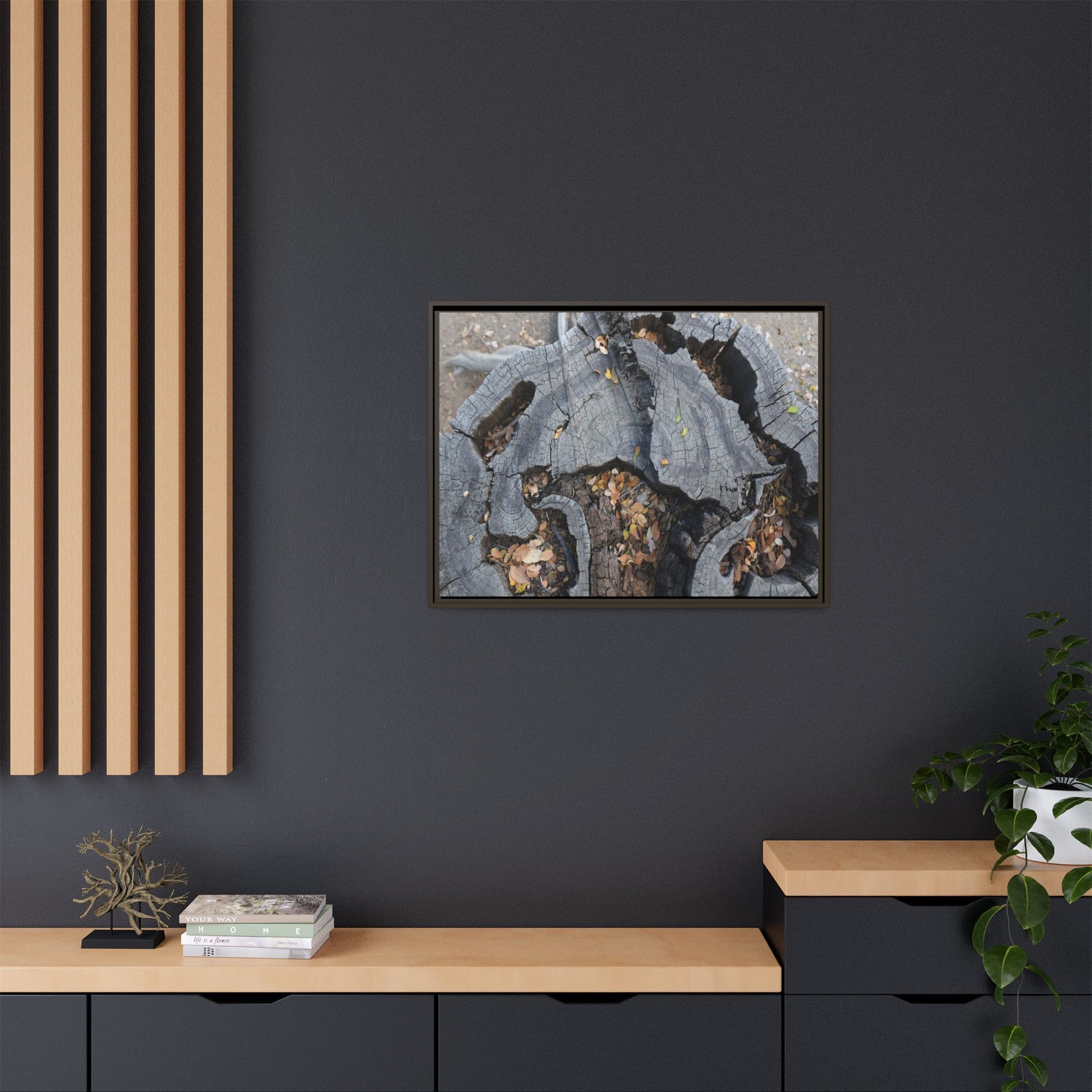 Time's Fractal Memory - Unique Stretched Canvas Wall Art - Art By Earth