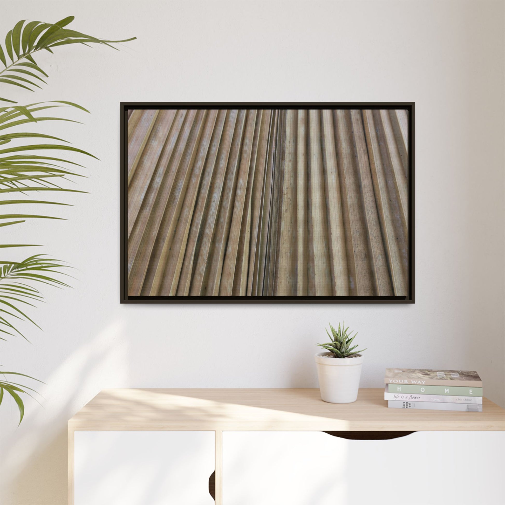 Wooden Whispers - Unique Stretched Canvas Wall Art - Art By Earth