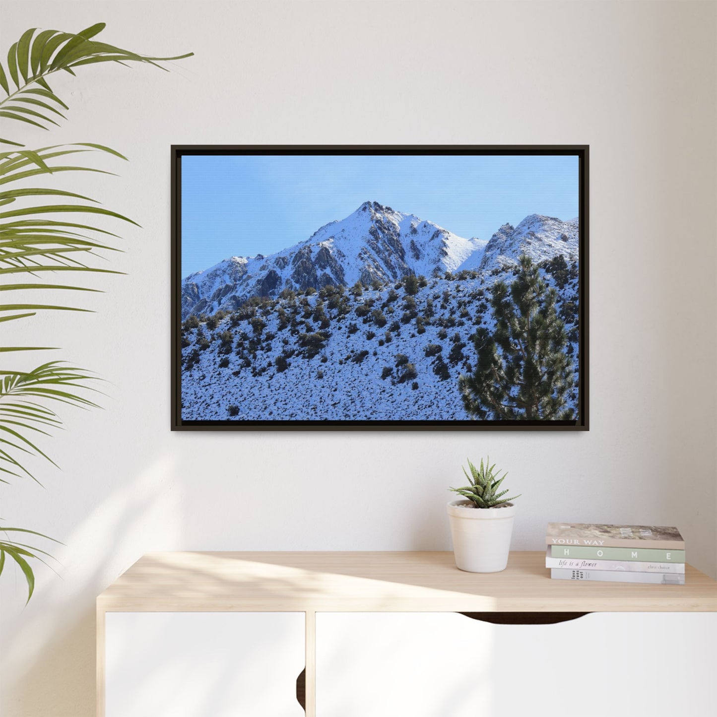 Snow's Embrace - Unique Stretched Canvas Wall Art