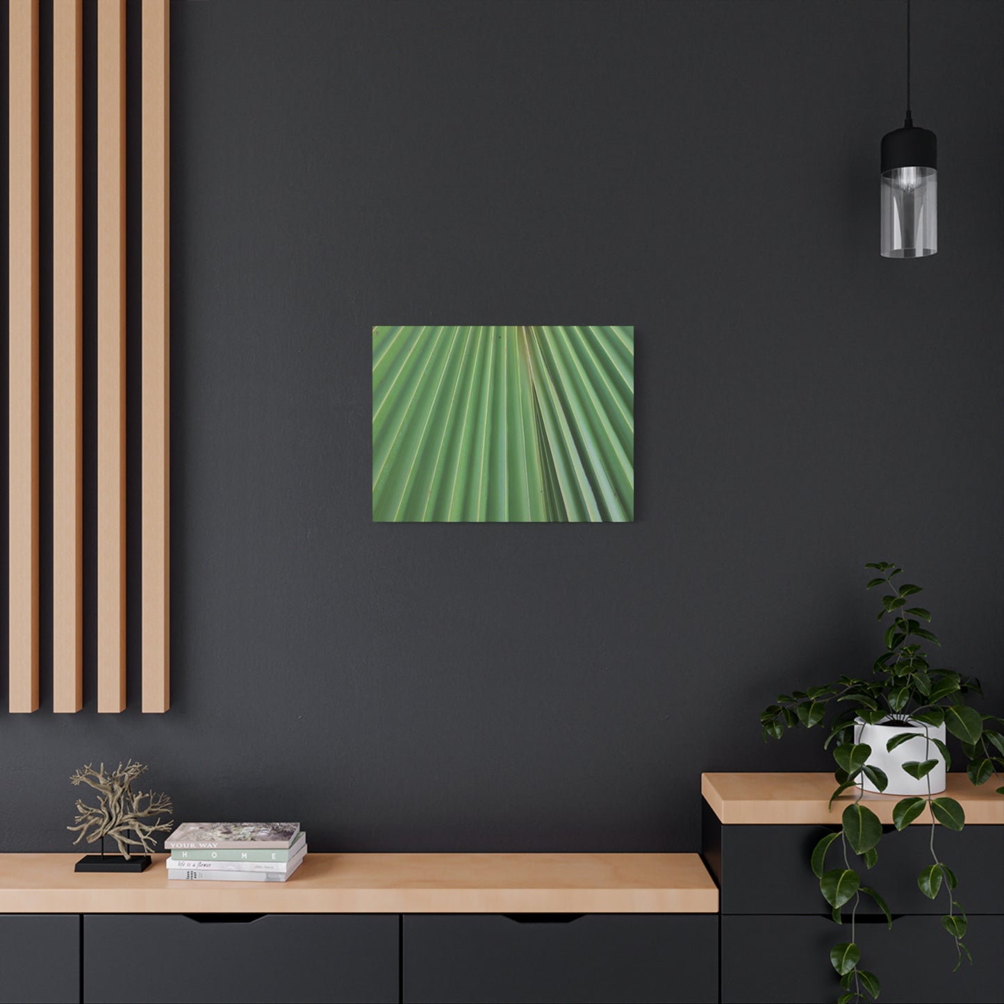 Fan of Green - Unique Frameless Canvas Wall Art - Art By Earth