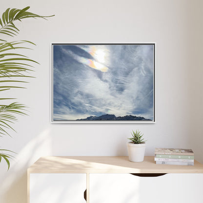 Whispers of Winter's Embrace - Unique Stretched Canvas Wall Art