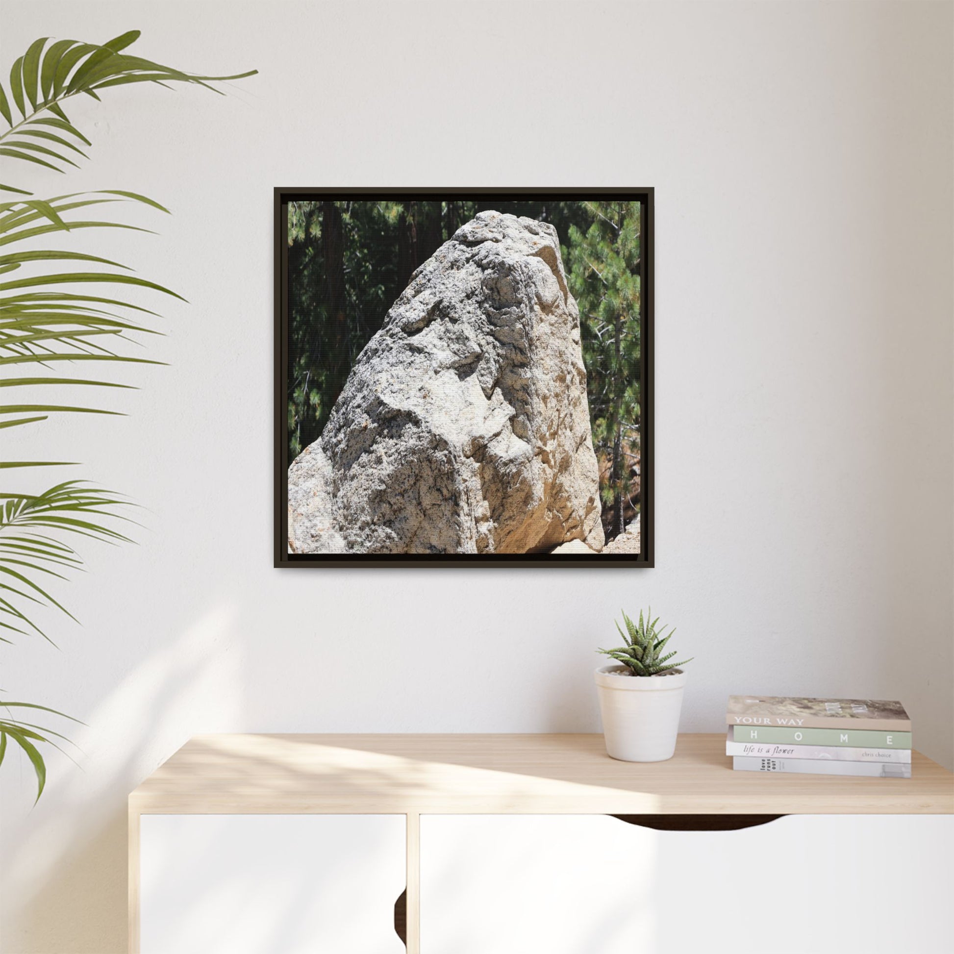 Stone's Silent Whisper - Unique Stretched Canvas Wall Art - Art By Earth