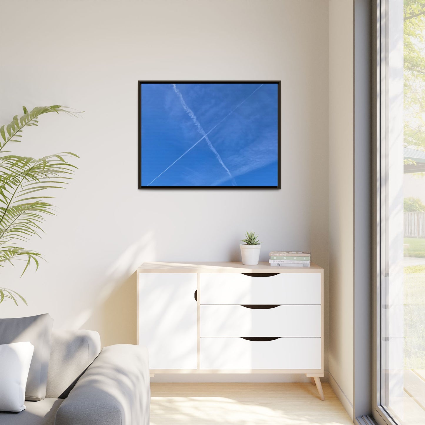Sky Crossroads - Unique Stretched Canvas Wall Art - Art By Earth