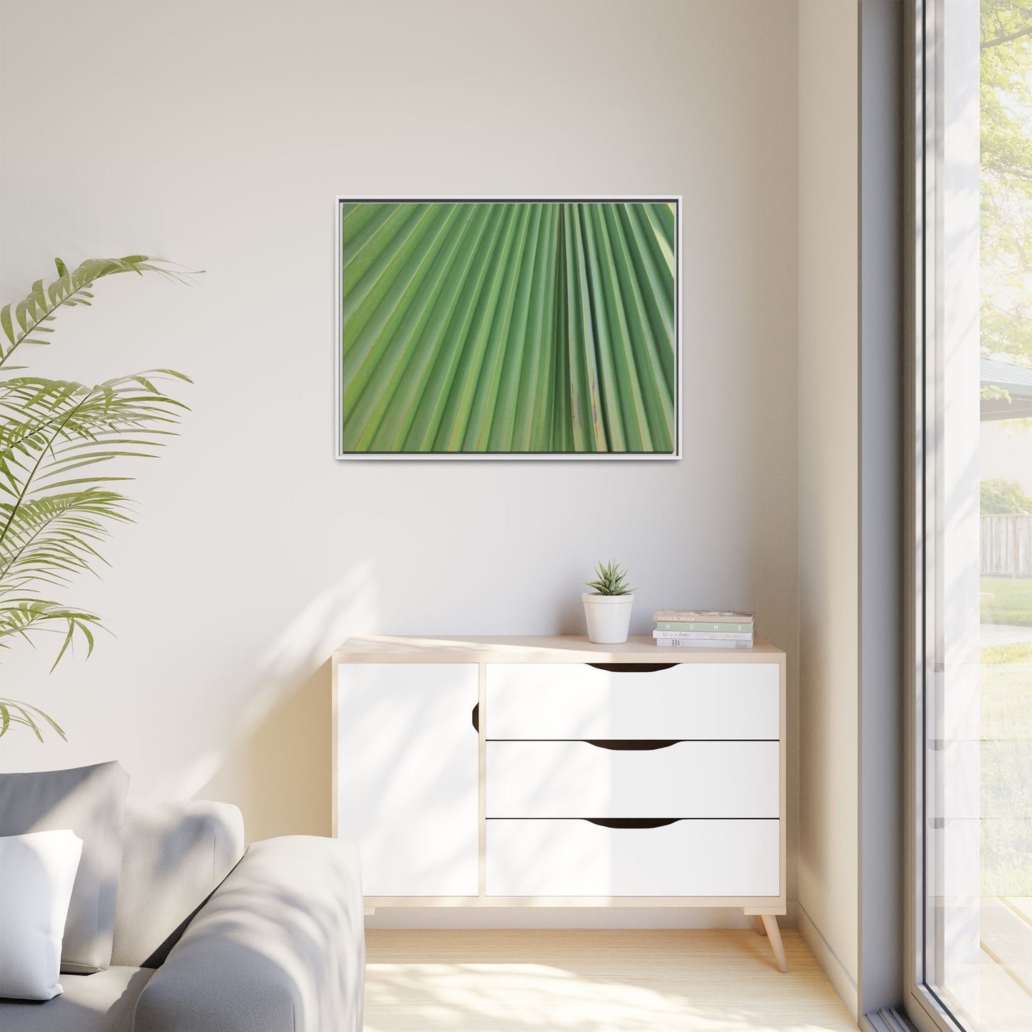 Emerald Rays - Unique Stretched Canvas Wall Art - Art By Earth
