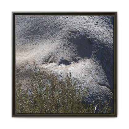 Weathered Boulder with Character - Unique Stretched Canvas Wall Art