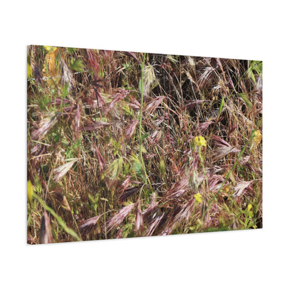 Autumn Wildflower Meadow in Transition - Unique Frameless Canvas Wall Art - Art By Earth