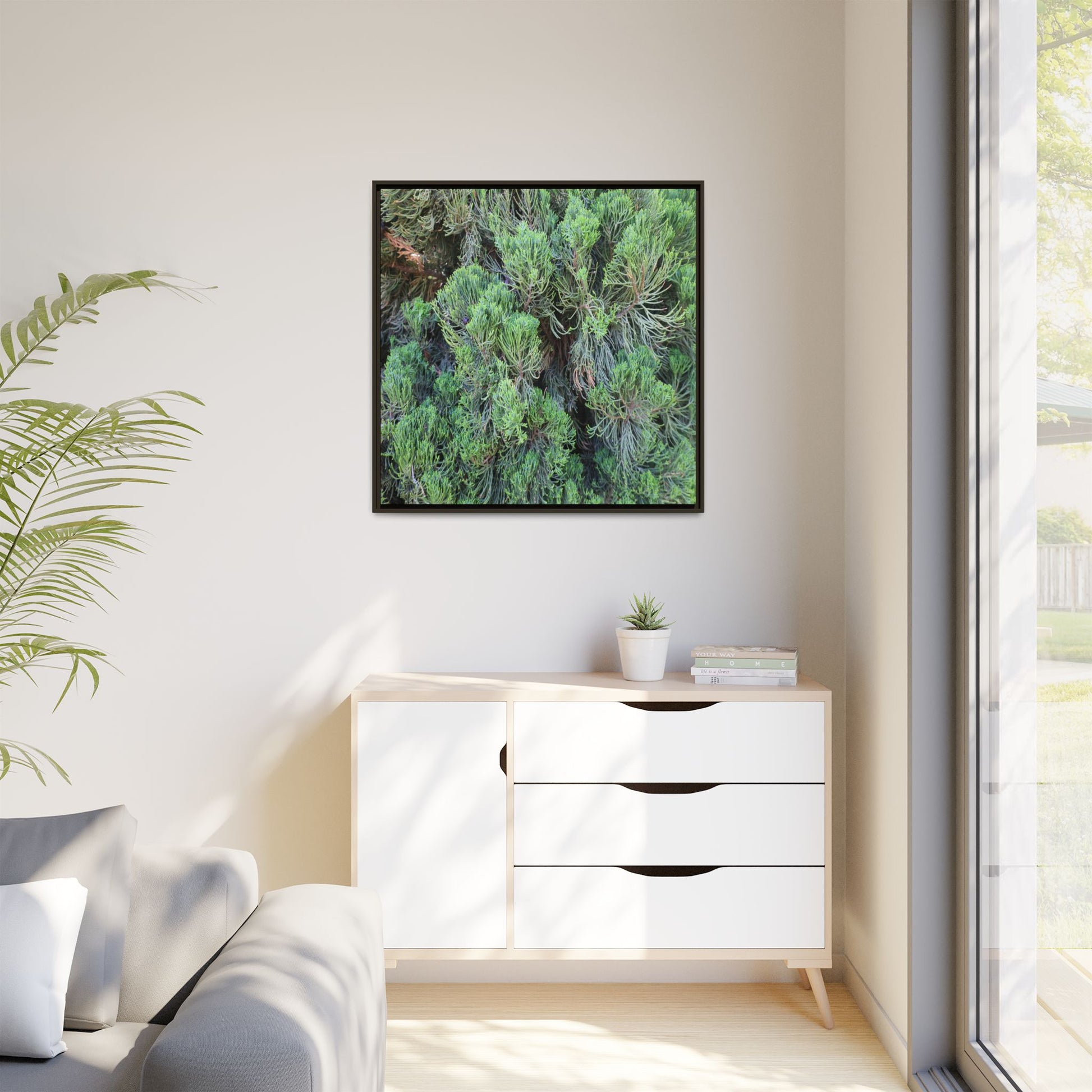 Verdant Whispers - Unique Stretched Canvas Wall Art - Art By Earth