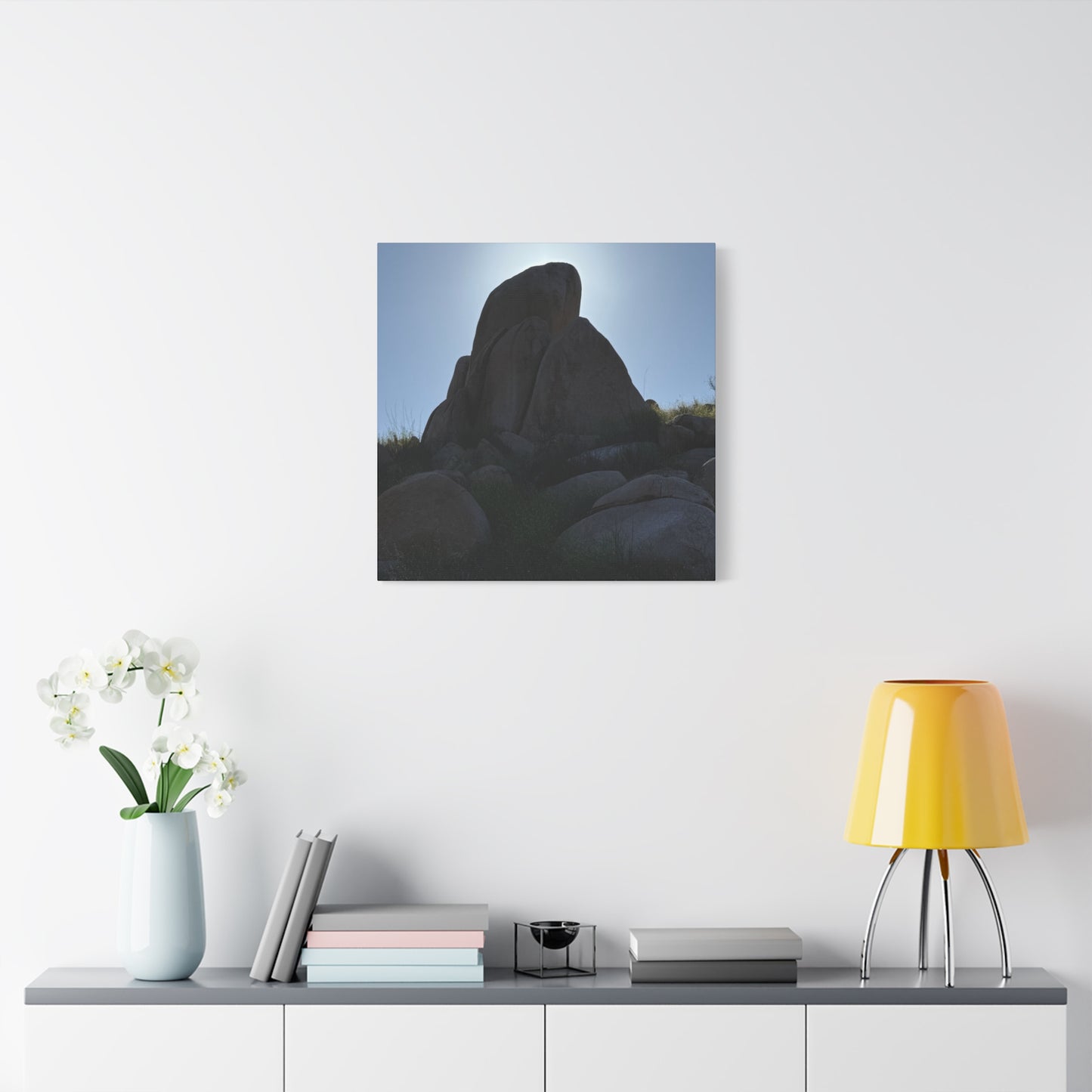 Rocks of Solitude - Unique Frameless Canvas Wall Art - Art By Earth