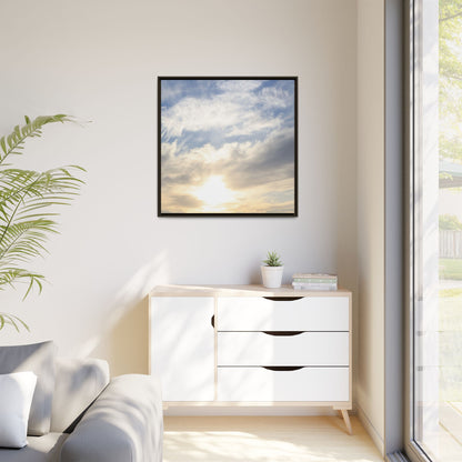 Sky's Ethereal Whisper - Unique Stretched Canvas Wall Art - Art By Earth