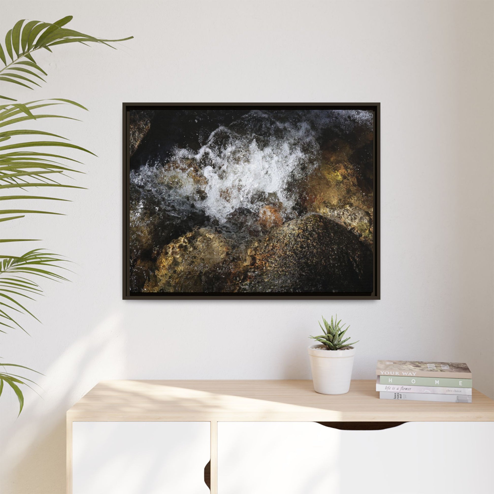 Cascading Momentum - Unique Stretched Canvas Wall Art - Art By Earth