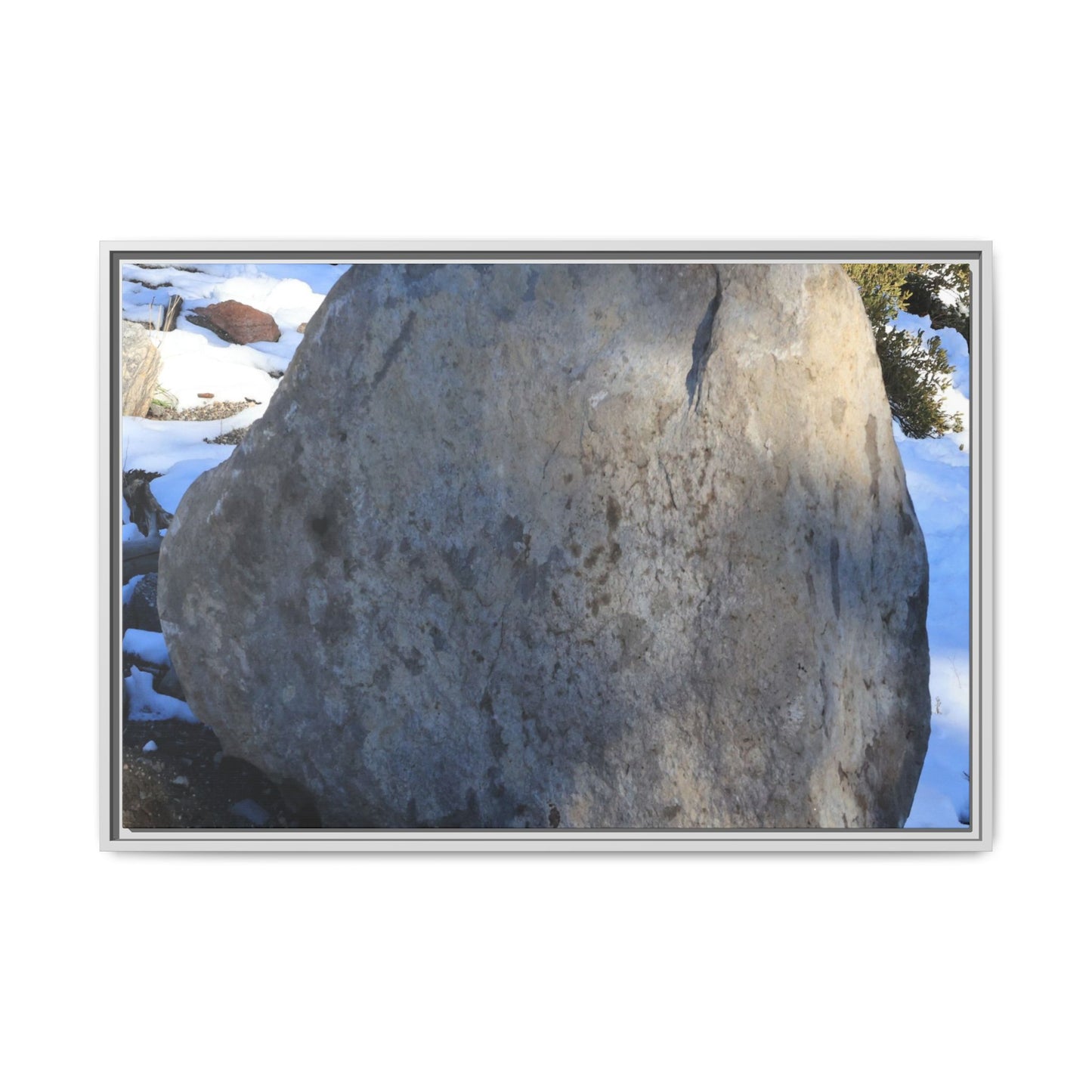 Glacial Solitude - Unique Stretched Canvas Wall Art