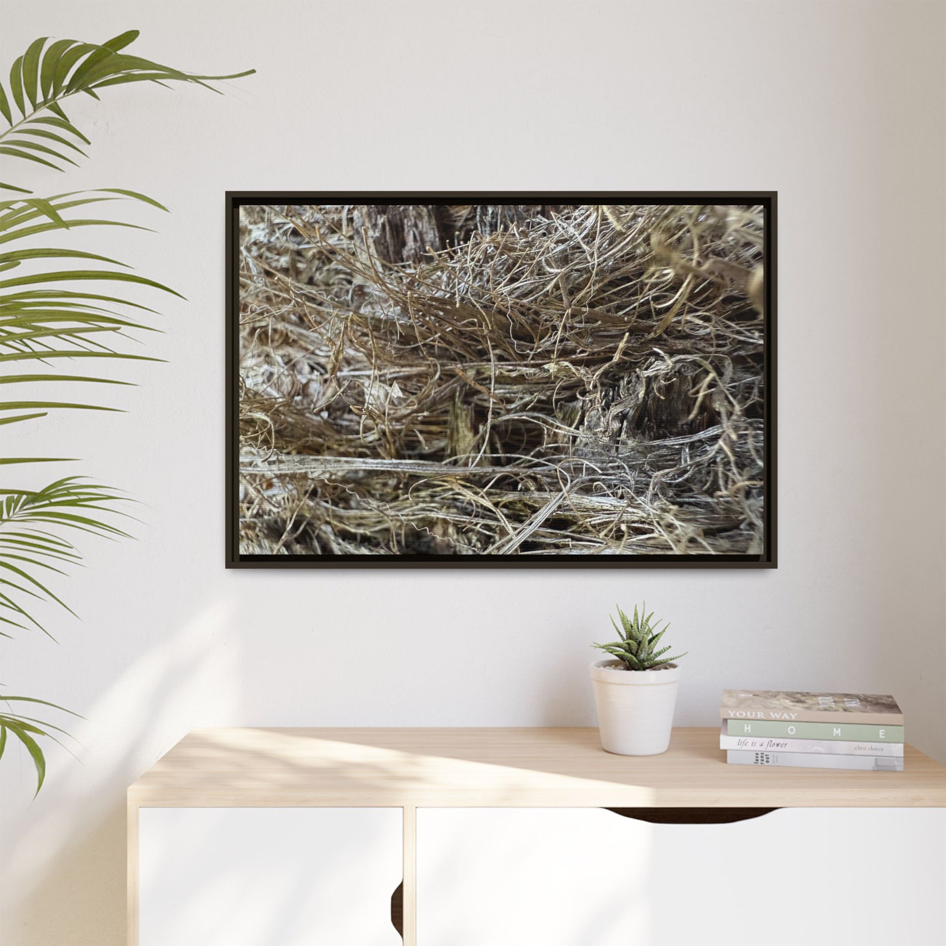 Tangled Whispers of Autumn - Unique Stretched Canvas Wall Art - Art By Earth