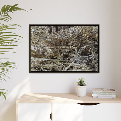 Tangled Whispers of Autumn - Unique Stretched Canvas Wall Art - Art By Earth