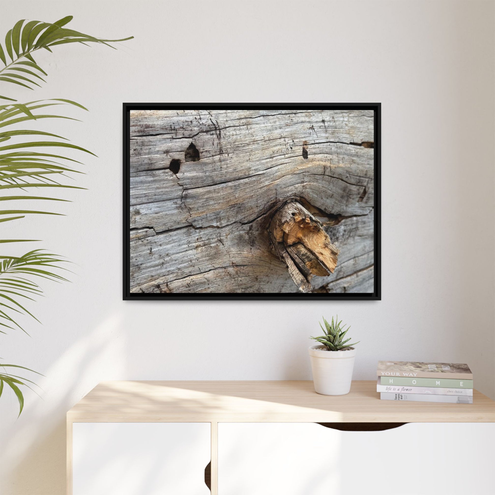 Weathered Wood Texture - Unique Stretched Canvas Wall Art - Art By Earth