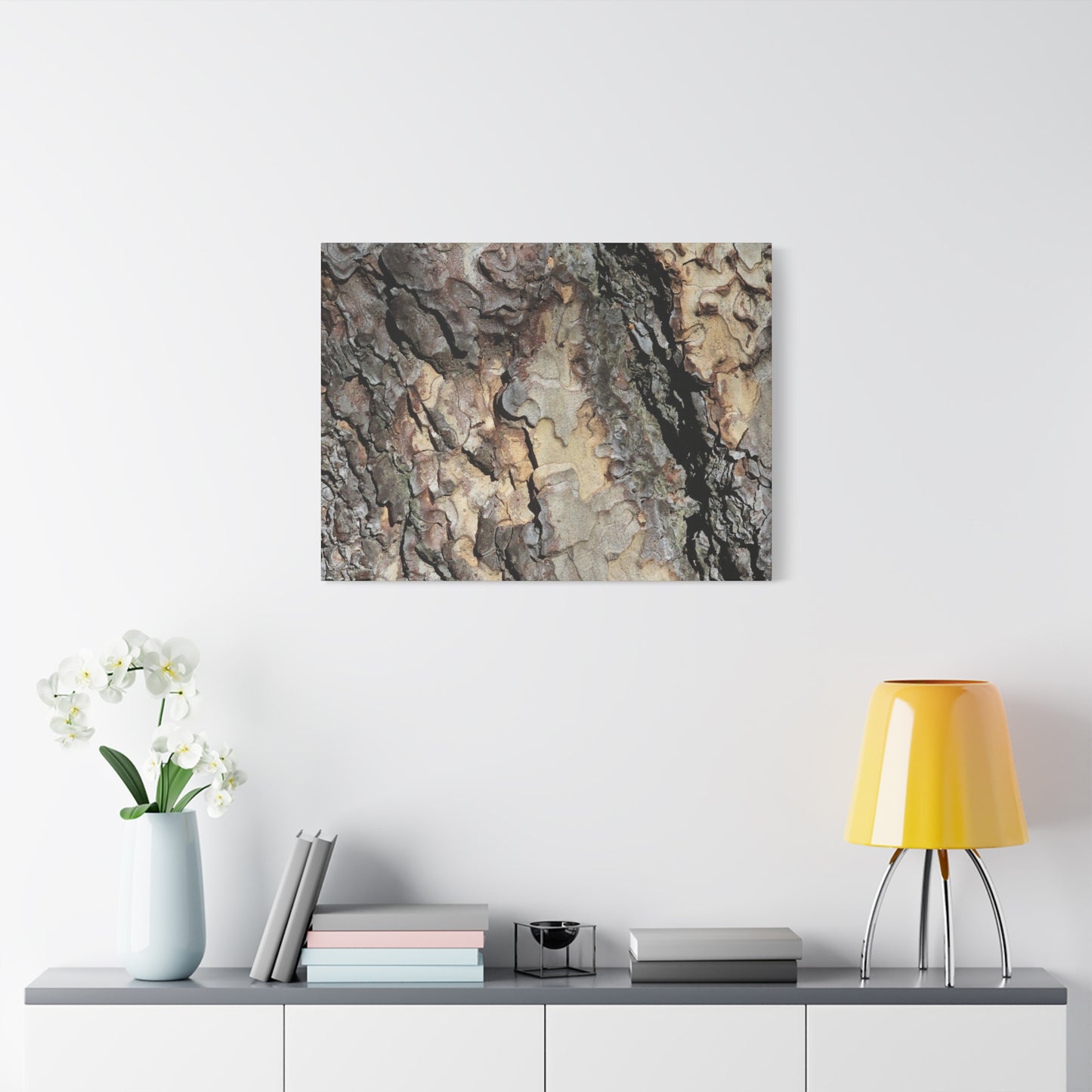 Tree Bark Symphony - Unique Frameless Canvas Wall Art - Art By Earth