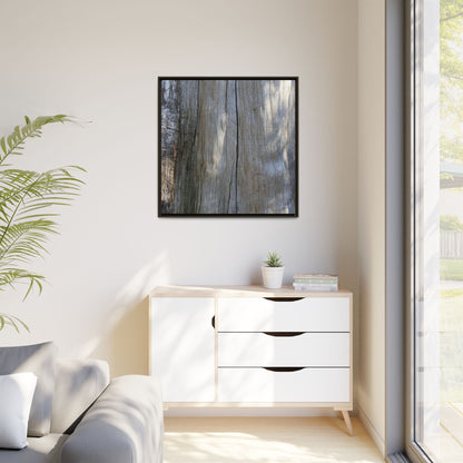 Weathered Wood Surface - Unique Stretched Canvas Wall Art