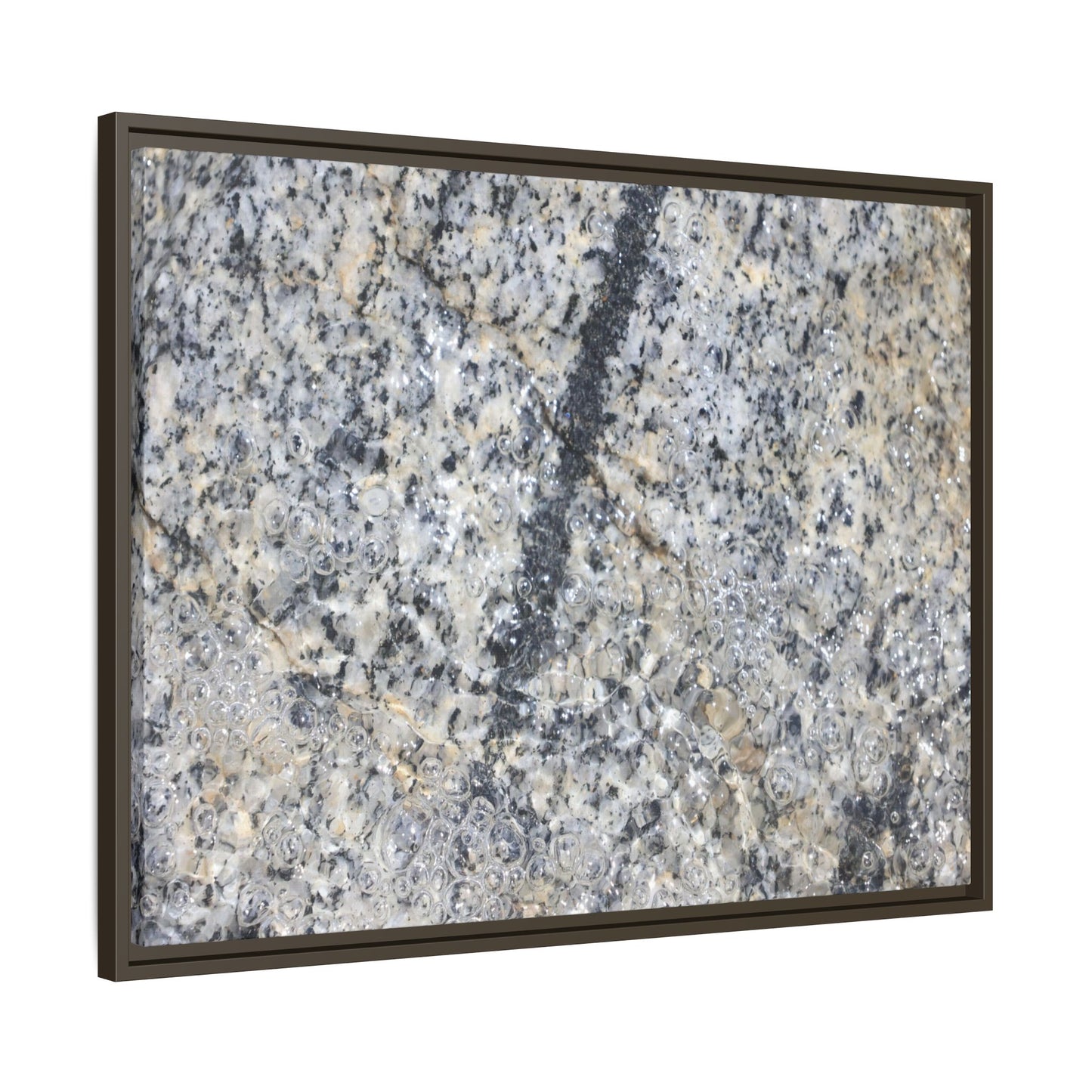 Granite Bubbles - Unique Stretched Canvas Wall Art - Art By Earth