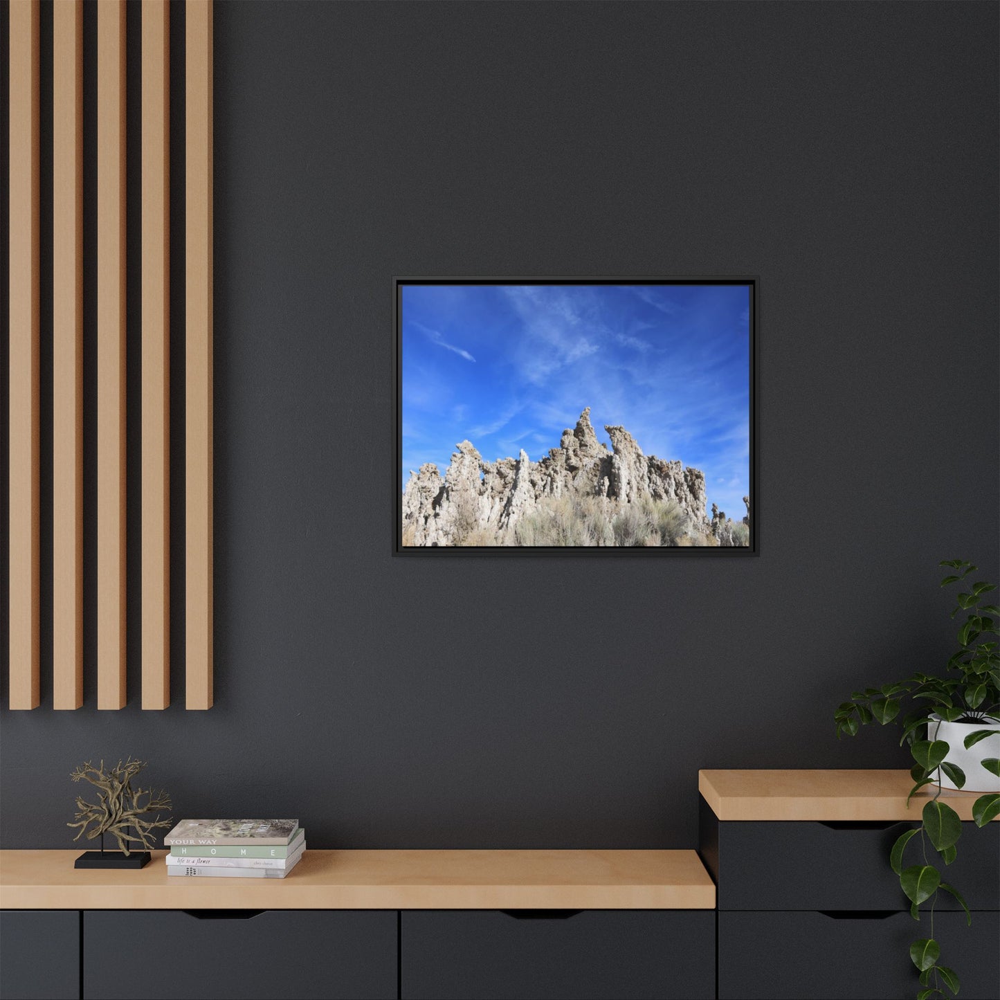 Frozen Sentinels - Unique Stretched Canvas Wall Art