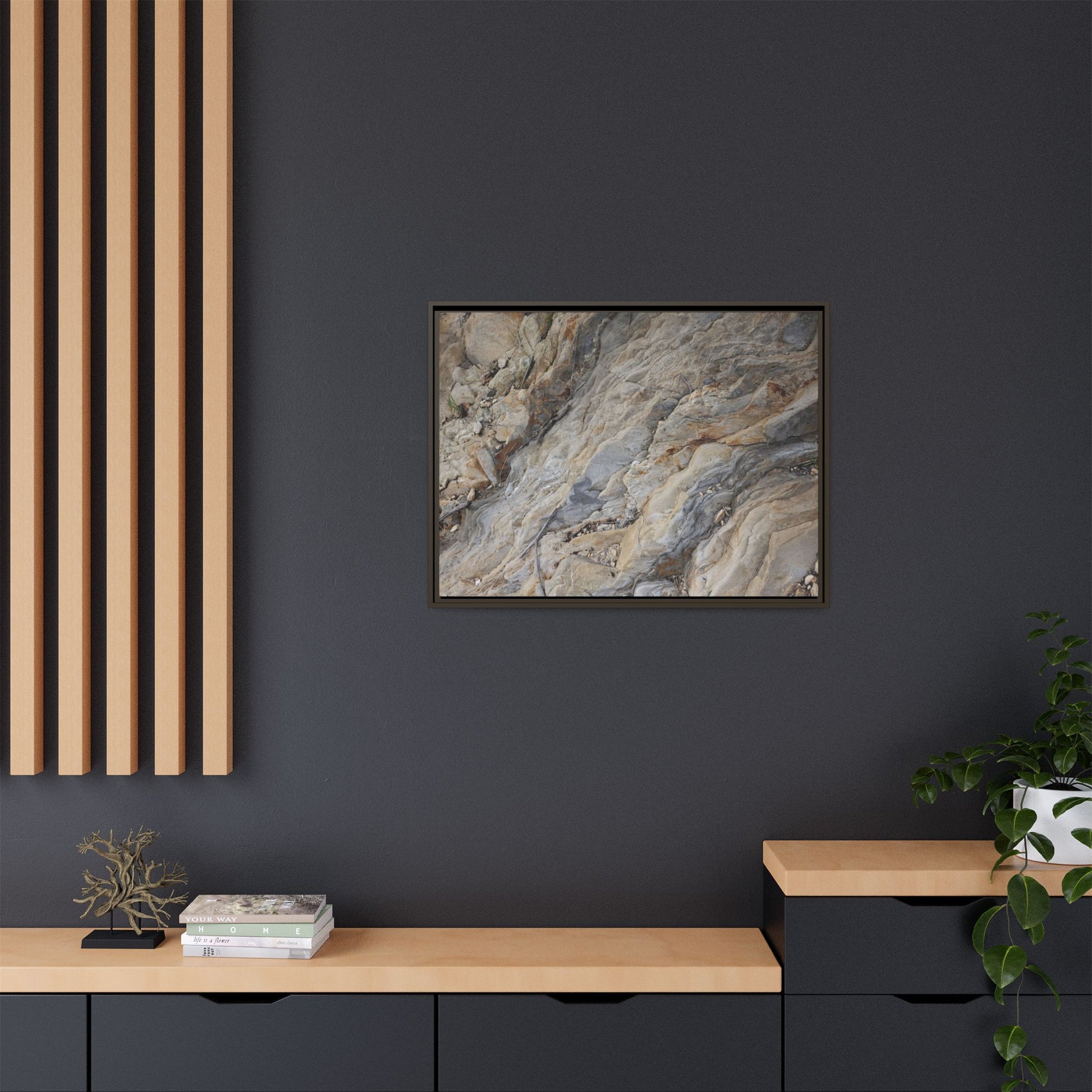 Layers of Earth's History - Unique Stretched Canvas Wall Art - Art By Earth