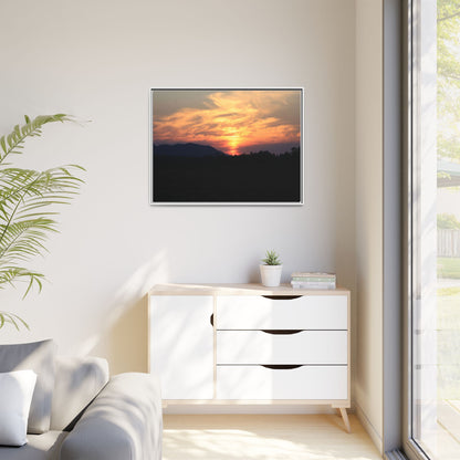 Gilded Horizon - Unique Stretched Canvas Wall Art - Art By Earth