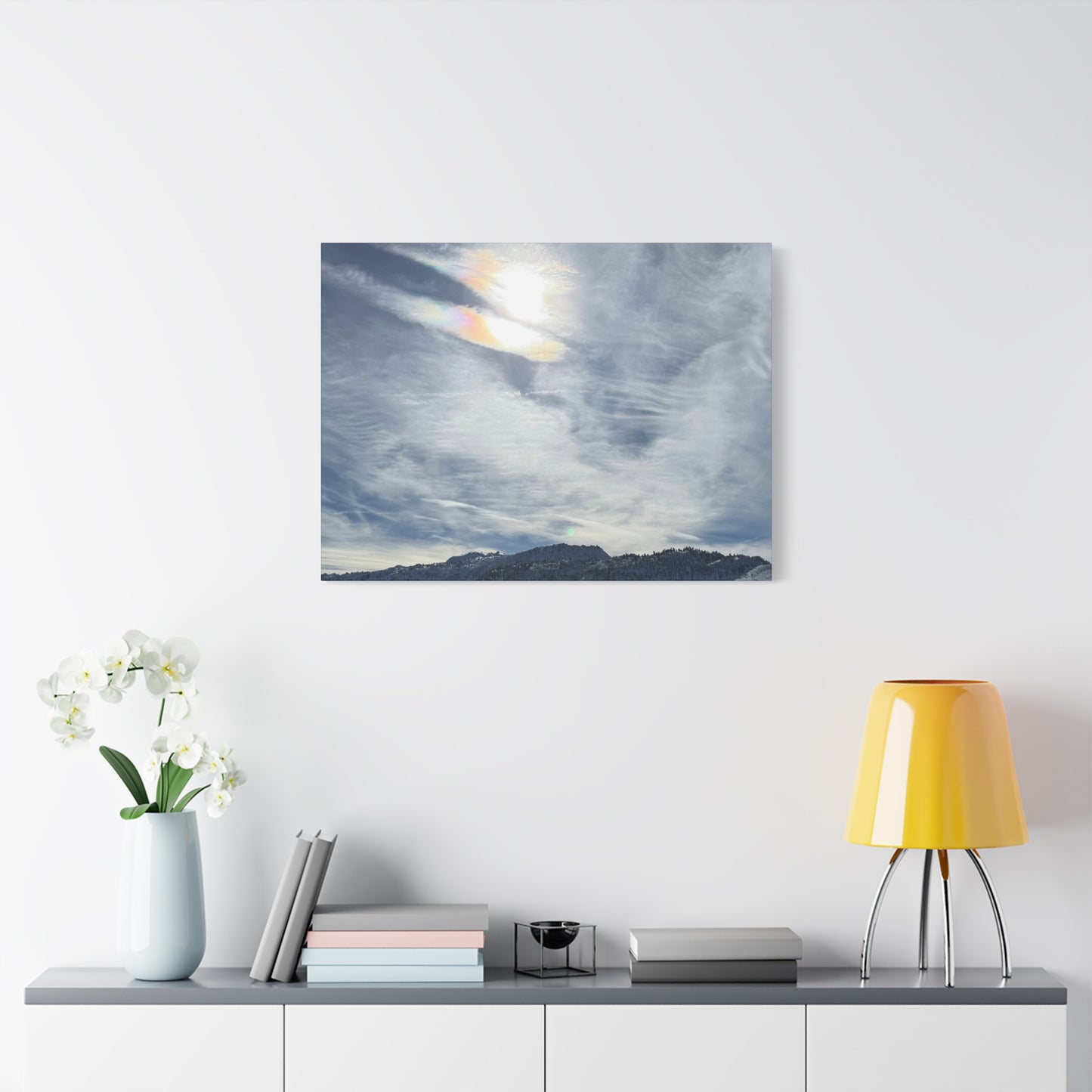 Whispers of Mountain Solitude - Unique Frameless Canvas Wall Art