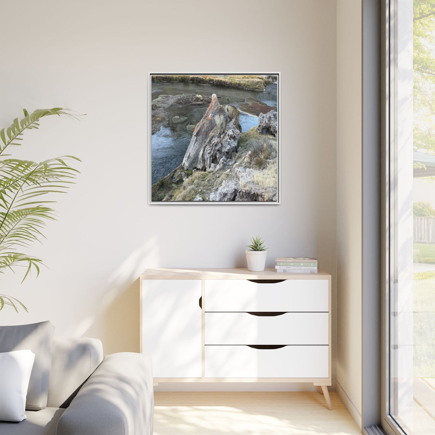 Carved by Water - Unique Stretched Canvas Wall Art