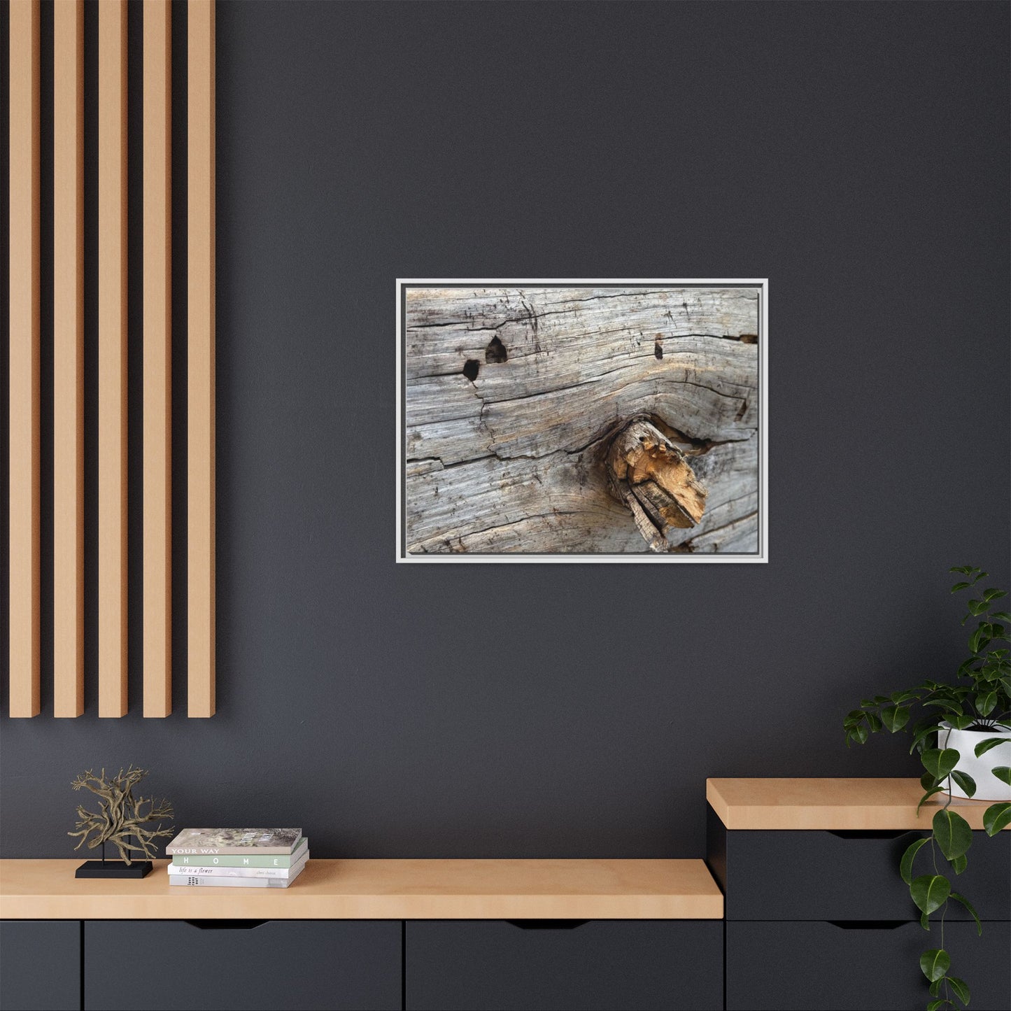 Weathered Wood Texture - Unique Stretched Canvas Wall Art - Art By Earth
