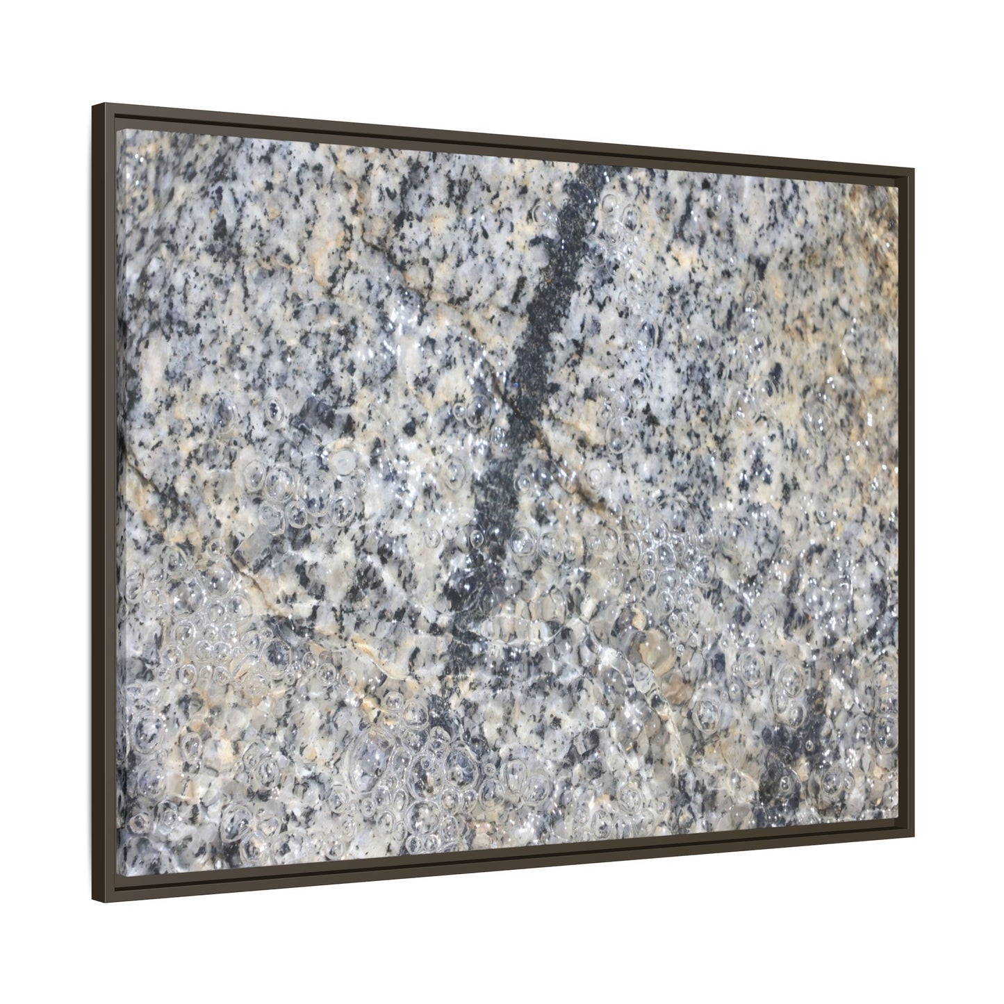 Granite Bubbles - Unique Stretched Canvas Wall Art - Art By Earth