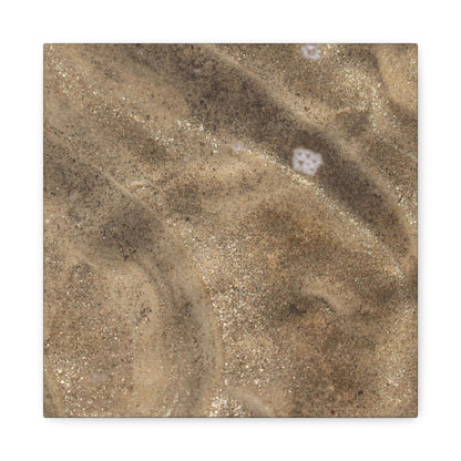 Sandy Shore Impressions - Unique Frameless Canvas Wall Art - Art By Earth