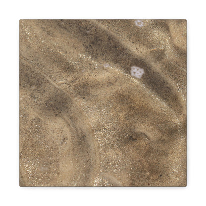 Sandy Shore Impressions - Unique Frameless Canvas Wall Art - Art By Earth