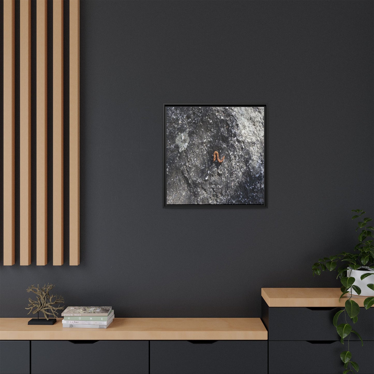 Volcanic Ash and Copper - Unique Stretched Canvas Wall Art - Art By Earth