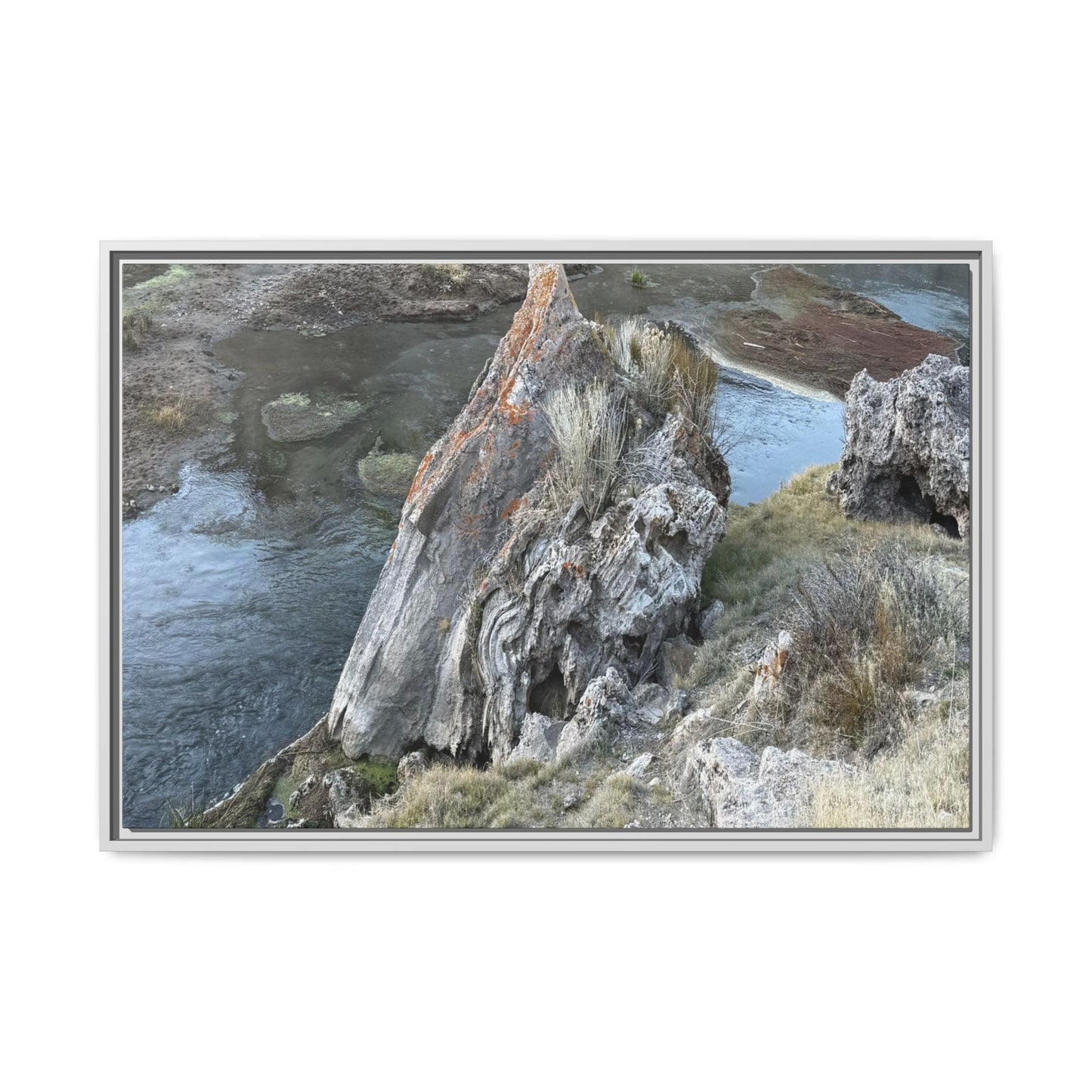 Carved by Water - Unique Stretched Canvas Wall Art