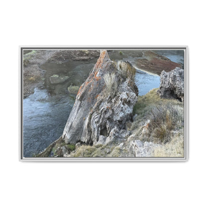 Carved by Water - Unique Stretched Canvas Wall Art